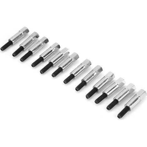 12 Pièces Ensemble Boulons Couvre-Culasse Chromés pour Moteurs Ford 260 289 302 351W (1/5)