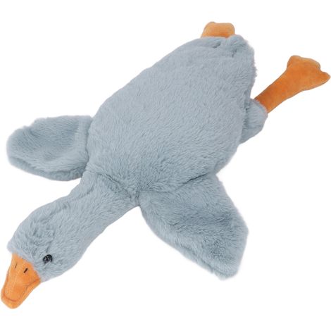 Plüschgans, niedliches, weiches Kuscheltier für Kinder und Erwachsene, Dekokissen für Sofa und Schlafzimmer, Grau (1/5)