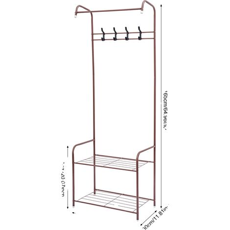 Appendiabiti, struttura in ferro resistente, design aperto per un facile accesso, bar (1/2)
