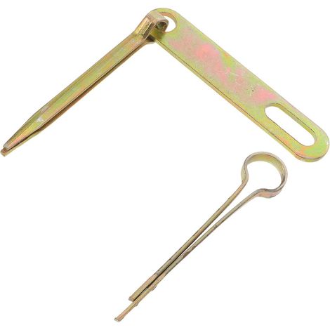 Loquet de Porte Ancien en Métal Kaki, 1 Set, Style Vintage (1/5)