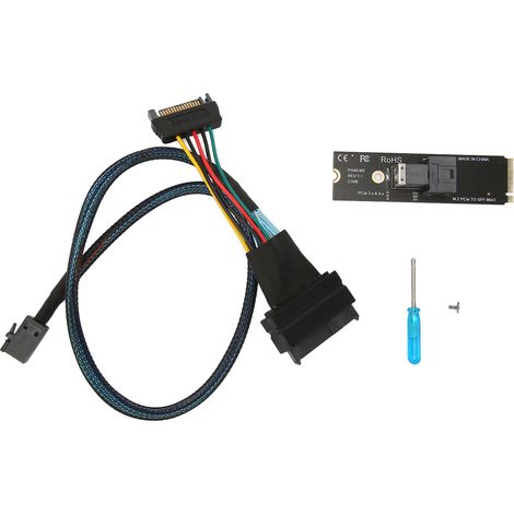 M.2 NVMe auf SFF8643 U.2 PCIe 4.0 Adapter mit SFF8643 auf SFF8639 Kabel (1/5)