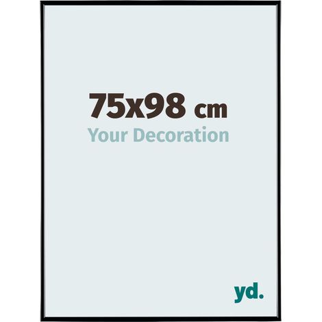 yd. - Cadre photo 75x98 - Noir Brillant - Plastique - Evry
