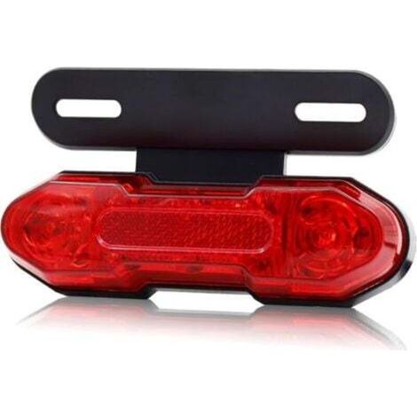 Motorrad-Rücklicht, integriertes Motorrad-Rücklicht, Bremslicht, Blinker, Fahrleuchten mit Kennzeichenhalterung für 12V/48V-60V Motorrad-/Fahrradelektronik