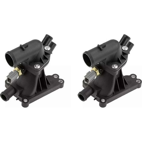 2x Thermostat de liquide de refroidissement moteur, raccord de sortie d'eau CM5G-9K478-GA pour Ford B-Max Fiesta MK7 1.0 2017-2023 CM5G-9K478-FA (1/5)