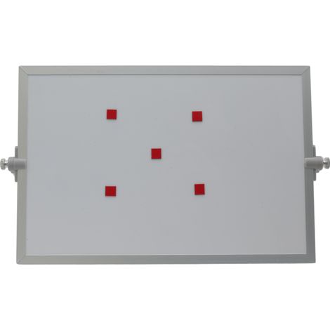 Symbole magnétique Carré 1x1 cm rouge (1/2)