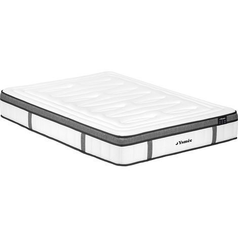 Materasso ibrido a molle insacchettate 7 zone e memory foam sp. 28 cm 160 x 200 cm - OLIANE di YSMÉE