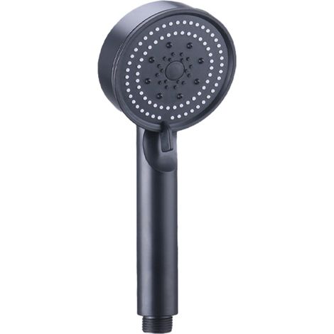 Shower Head - Handheld - 5 Spray Modes - High Pressure - For Home Gym Bathroom - Black - 115 G - ABS (1/5)