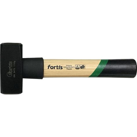 Fortis Fäustel DIN 6475 Hickorystiel mit Stielschutz, 1250g (1/2)