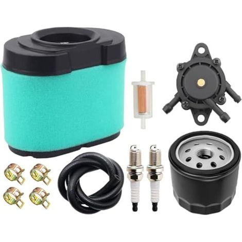 Adecuado para filtros de aire 792105 y 593240, filtros de aceite 696854 y 492932S, y para las series Briggs & Stratton 593435, 407777, 40G777, 44H777 y 445667.
