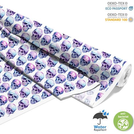 TESSUTI DECORATIVI PER ESTERNI OXFORD - Motivo Teschio I DX4818 (1/5)