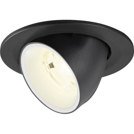 Spot encastré NUMINOS® GIMBLE S intérieur 4000 K 20° IP20 rond noir/blanc - SLV - 1009416