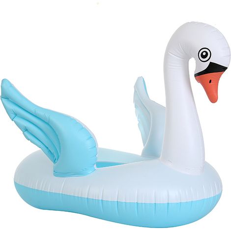 Bouée gonflable cygne en forme de cygne, support flottant, accessoires de piscine et de parc aquatique (1/5)