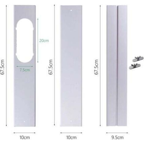 Glissière de fenêtre 190cm pour climatiseur mobile – PVC ajustable – Installation rapide – Compatible avec plusieurs modèles
