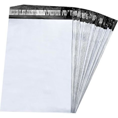 Enveloppes plastiques opaques autoadhésives 34x46 cm - 50 pièces