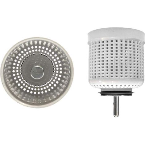 Cesta coladora de PVC para desagüe manual de fregadero de 80 mm de diámetro