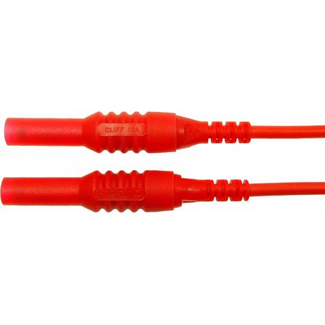 Cordon de test 4mm RS PRO, long. 1.5m ( Prix pour 1 )