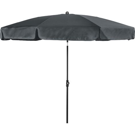 Doppler Mittelstockschirm "Sunline Neo" Ø200 cm, anthrazit, Bezug aus 100% Polyester, Gestell aus Stahl, Gewicht 3,4 kg (1/3)
