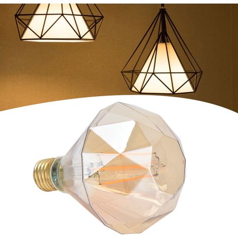 Ampoule LED E27 4W à filament décoratif vintage pour lustre ou applique murale, 220V, lumière chaude, couleur or (1/5)