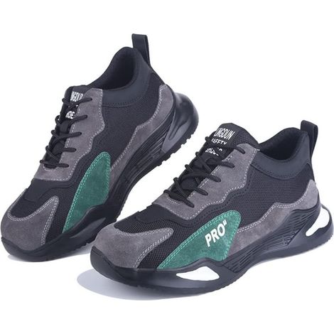 GDHZS-Chaussures de travail à bout de sécurité pour hommes, bout en alliage antidérapant, légères et respirantes-44 (1/5)