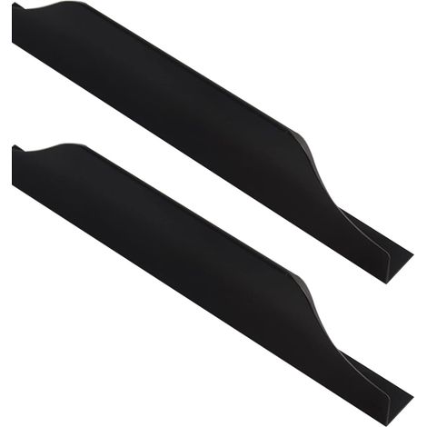 Poignées de bord, tiroir, invisibles, cachées noires, meuble (1/5)