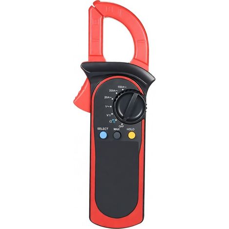 Mini Digital LCD Handheld Clamp Multimeter, Voltmètre Ampèremètre Ohmmètre, Mesure Tension AC/DC, Courant AC, Résistance, Diode, avec Sac de Rangement (1/5)