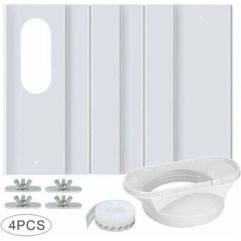 [NEVER USED] Portable air conditioner ventilation kit with universal connector, adjustable reinforced PVC panel, window ventilation kit, 43 cm - 16 cm, 13/15 universal connector