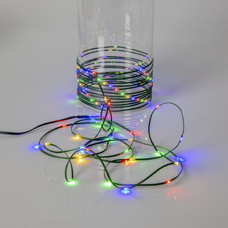 LED Baum-Lichterkette Dew Drop Micro 160 bunte LEDs 200cm (1/4)