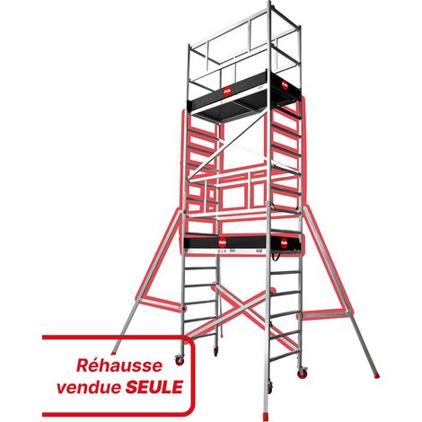 Réhausse Module 3 de l'échafaudage professionnel en aluminium Hailo Expert Pro