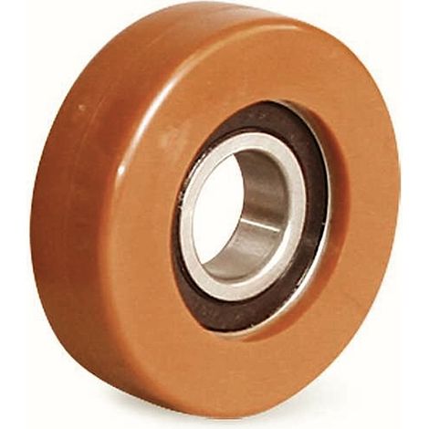 Galet de guidage 50 x 15 alésage 10 longueur de moyeu 9 mm