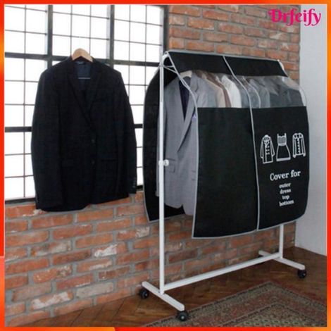 Housse anti-poussière vêtements suspendus - - Non-tissée - Fenêtre transparente - Anti-poussière - Ouverture double (1/5)
