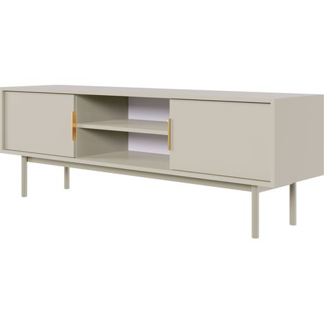 Selsey VIVIARO - Mobile TV - 154 cm - due ante con nicchie - Taupe (Grigio-Beige) (1/5)