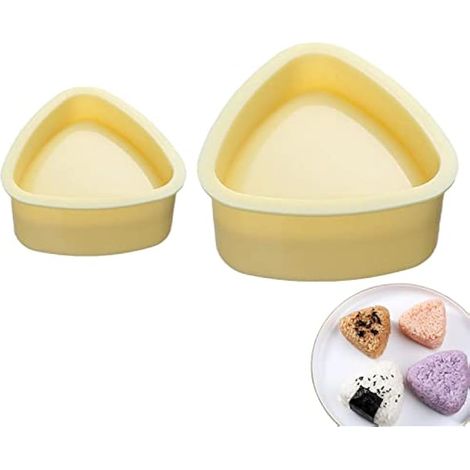 Triangles sushi 2 Pièces Maker Moule Onigiri Sushi Maker Moule Sushi Making Kit,Triangle Japonais Sushi Presse Moule Cuisine Décoration Accessoires Cuisine Outil (1/4)
