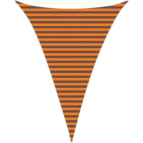 Voile d'ombrage orange et marron, 3 x 4 x 4 mètres