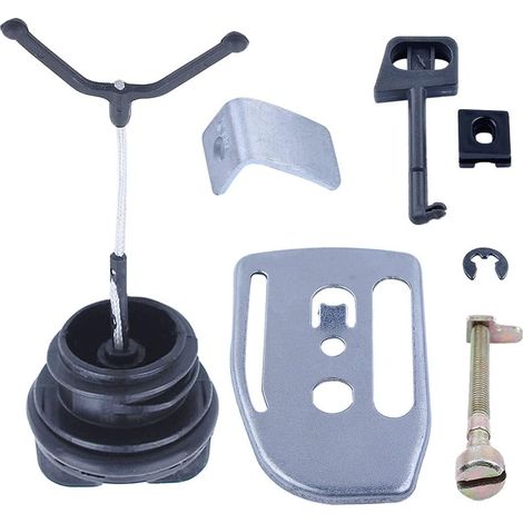 Kit de plaque de butée de tendeur de chaîne, pour tronçonneuse Husqvarna 136 137 141 142, pièces 530047855, 530029831, 530029850, 530016110, 530015826, 530038593 (1/5)