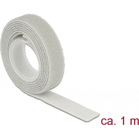 Delock Sujeciones de velcro en rollo de 1 m LA x 13 mm AN gris