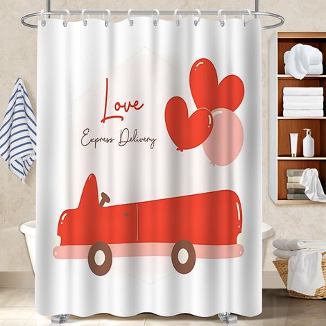 Rideau de bain imprimé polyester 180x180 léger protection douche pour cabine de douche (1/5)