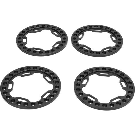 4 pièces Bague de Blocage de Jante Externe 1,9 Pouces pour Voitures RC 1/10, Noires (1/5)