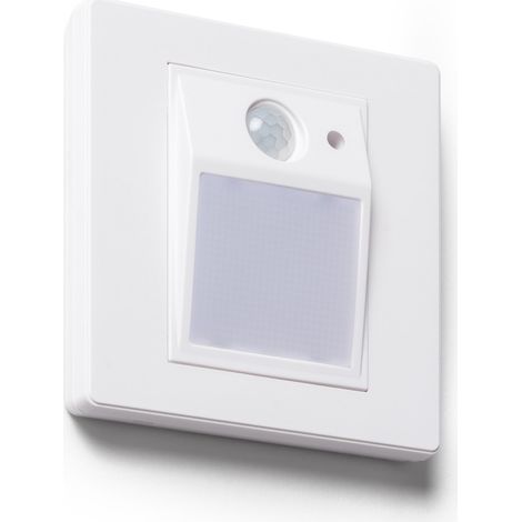Baliza de Pared LED Empotrable con Sensor PIR y Crepuscular Olite para Caja Universal 3000K Blanco Blanco Cálido (1/5)