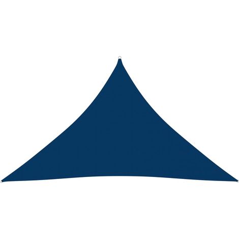 Voile de parasol Tissu Oxford triangulaire 5x5x6 m Bleu (1/5)