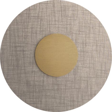 Solaris Applique da Parete Oro con Paralume Avorio 12W 3000K CRI90 IP20 - Rossini Group, Illuminazione LED di Design per Interni (1/5)