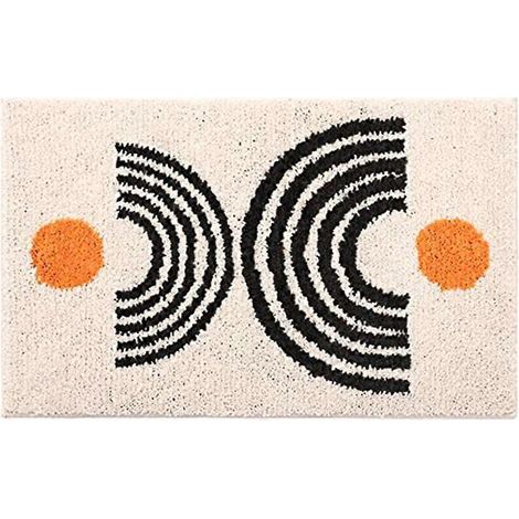 Tapis de salle de bain, tapis de bain beige, couleur crème (1/5)