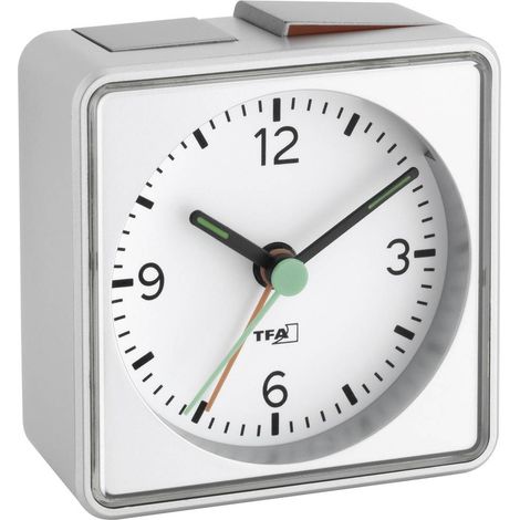 TFA Dostmann 60.1013.54 Quarzo Sveglia Argento Tempi di allarme 1 Fluorescente lancetta (1/5)
