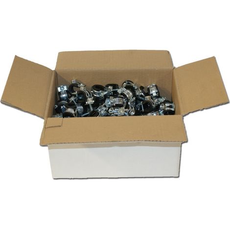 Karton 50 Stück Rohrschellen 40-43 mm 5/4 Rohrschelle Rohrhalter Rohrbefestigung (1/5)