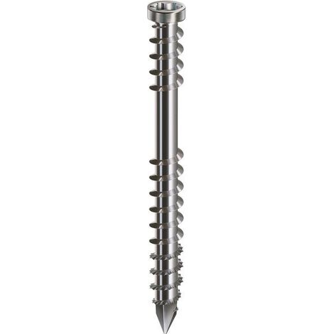 Paquete de 60 tornillos de acero inoxidable, accionamiento Torx, 5X50 mm SPAX