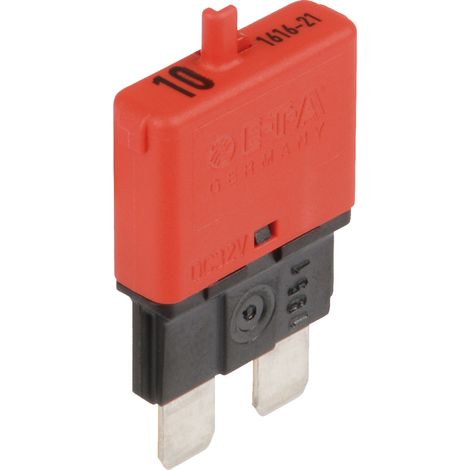 Interruttore automatico da 32 V 10 A con pulsante di ripristino, rosso