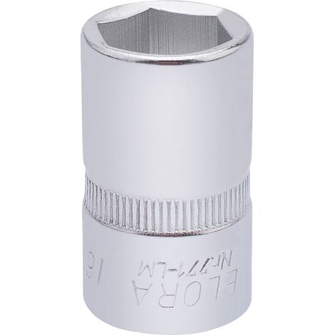Draper 16mm Hexagon Socket for 1/2" Drive – Metric Square Drive Hexagon Sockets, Model 15305 (1/5)