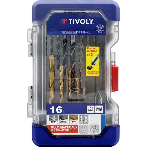 Tivoly • -Coffret RANGER 16 pièces -Spécial Perçage Métaux / Béton / Bois (1/5)