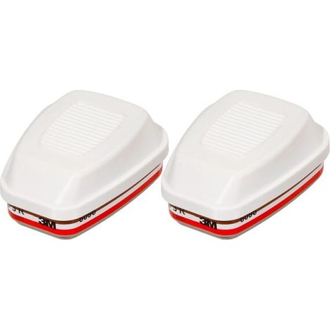 FP – Filtre à gaz 3M 6099P02 – Protection contre vapeurs organiques et particules – Compatible masques 3M séries 5000 et 7500 – Lot de 4 pièces