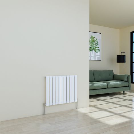 Warmehaus White Radiator Flat Panel Horizontal Single 600x748mm