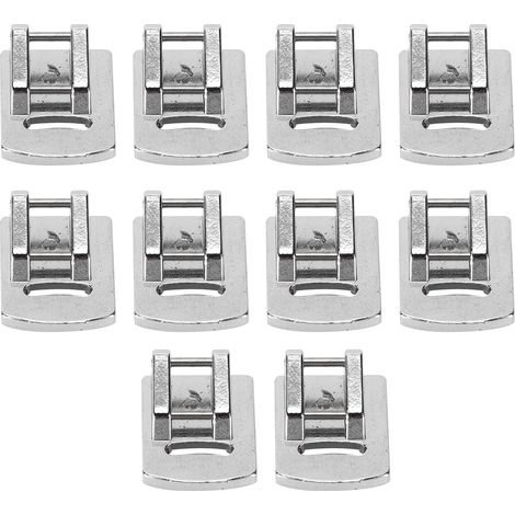 Set mit 10 Doppelspindel-Kräuselfüßen aus Edelstahl für Haushaltsnähmaschinen (1/5)